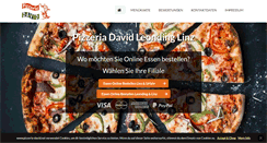 Desktop Screenshot of pizzeria-david.net